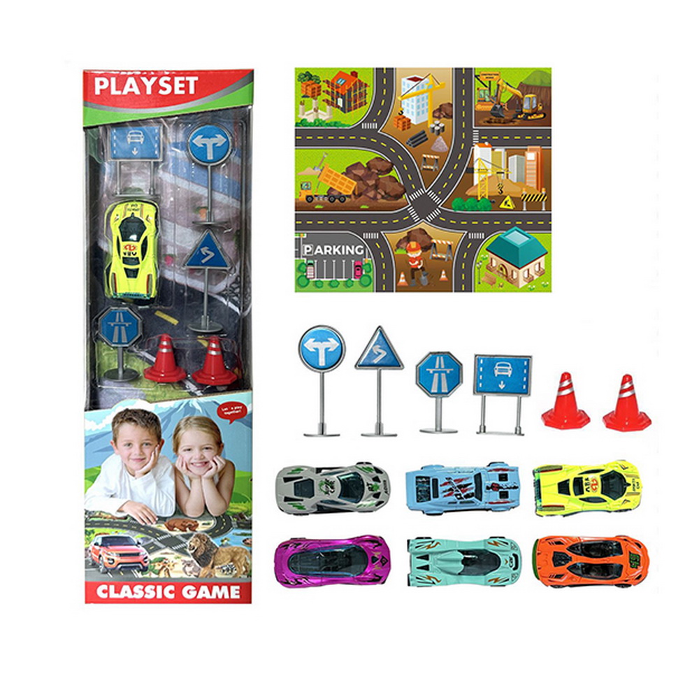 SET AUTITOS CON ALFOMBRA Y ACCESORIOS