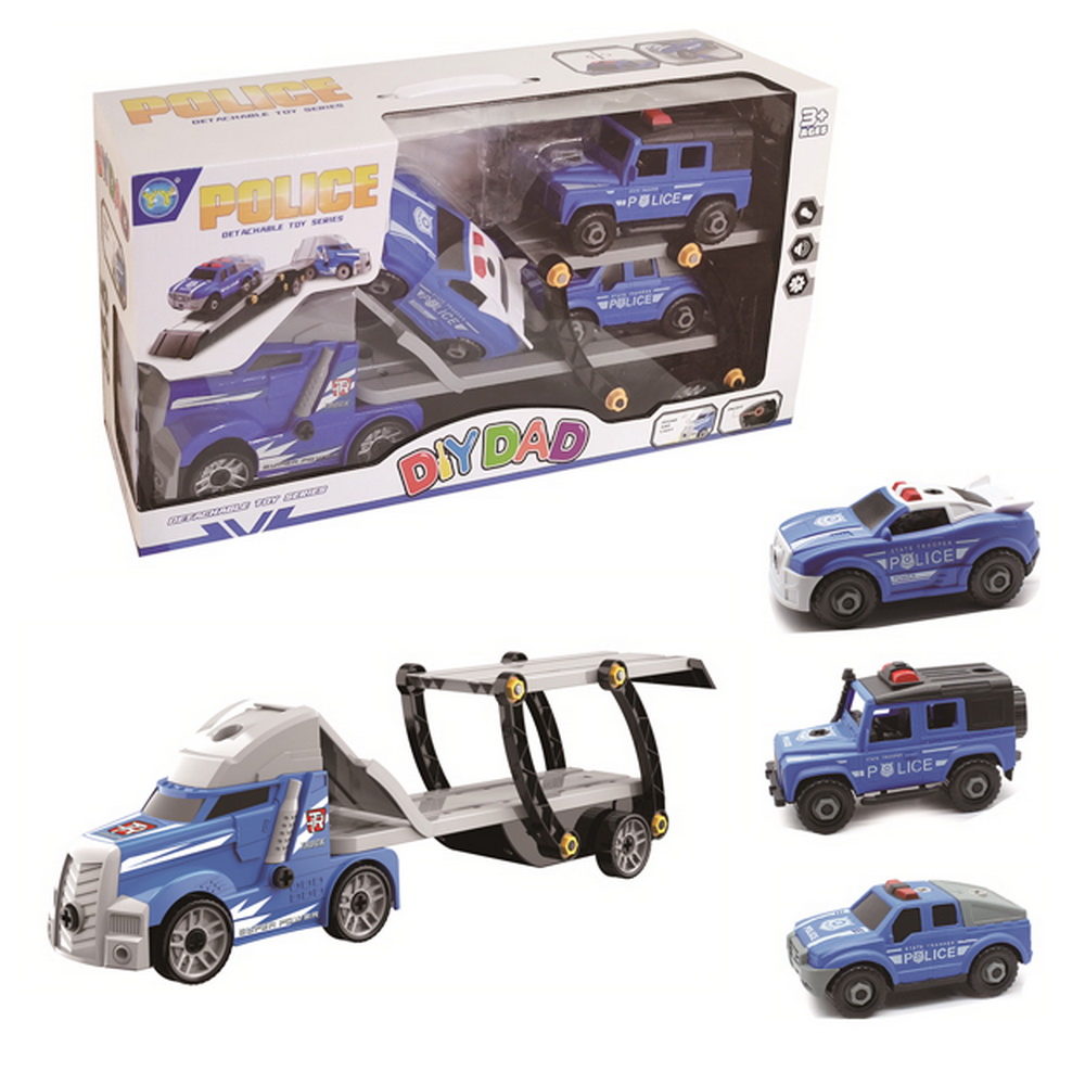 CAMION POLICIA TRANSPORTA VEHICULO 